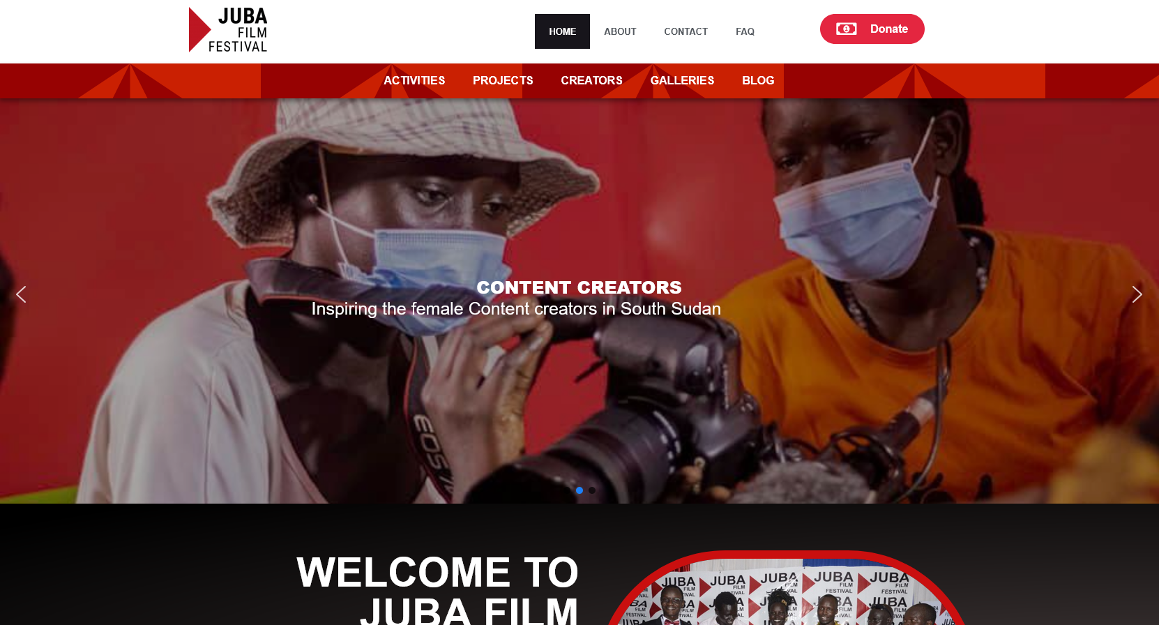 Juba Film Festival Website